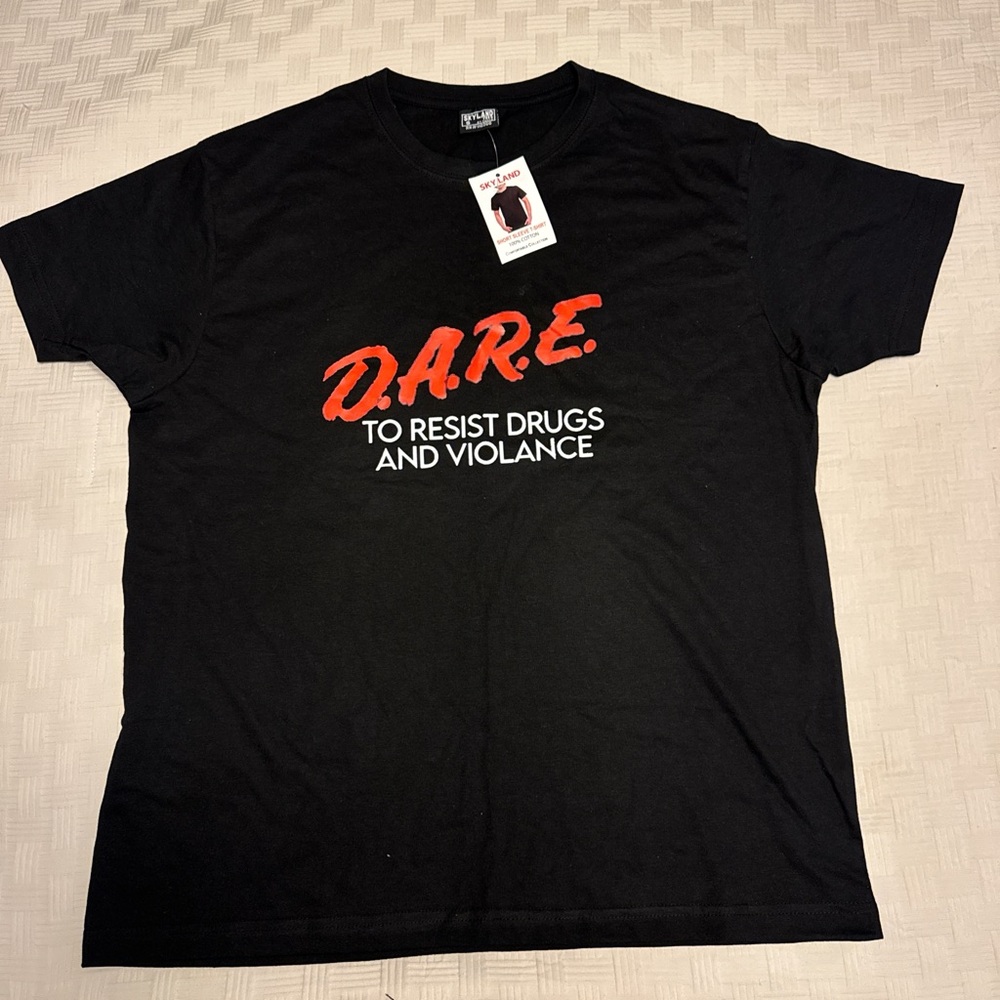 Black D.A.R.E. Graphic Tee - Short Sleeve